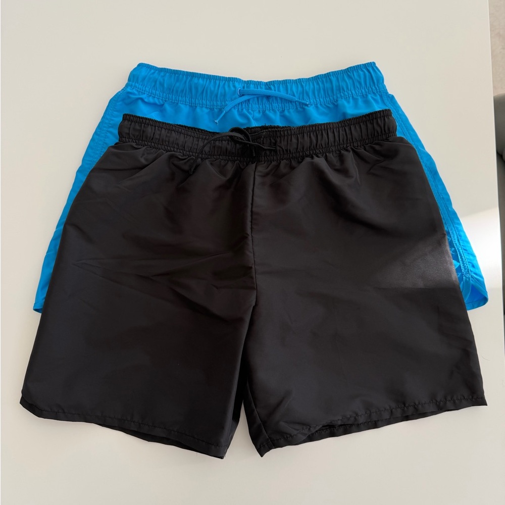 2 x H&M Black and blue Swim Shorts